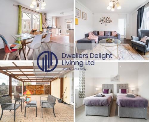 Hainault Maison | Dwellers Delight Living Ltd Serviced Accommodation, Chigwell, London 3 bedroom House, Upto 7 Guests, Free Wifi & Parking