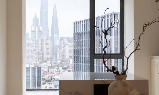 Huangpu Appartement | EHUB - Yuyuan Garden Shanghai Tower View with AC & Heating near Subway