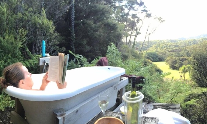Coromandel Peninsula Maison | Eco-Bach à l'intérieur d'un sanctuaire de kiwis