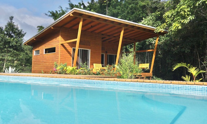 Las Delicias Maison | Eco wooden house 7' to Santa Teresa