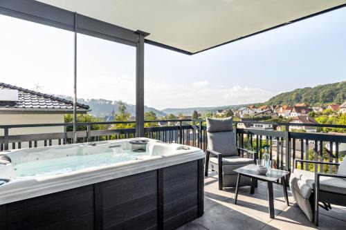 Altenbeken Appartement | Egge Resort 7c mit Whirpool u Sauna