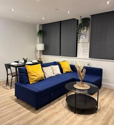 Old Trafford Appartement | Elegant 1 Bed Flat Near Stadium & Shops and free parking