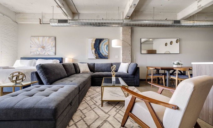 Downtown Dallas Appartement | Elegant 1BD | DT Dallas | Sleeps 4 | Free Parking