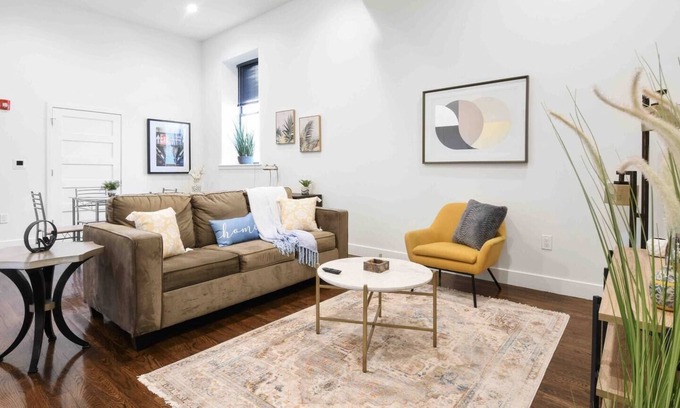 Downtown Newark Hôtel | ★Elegant 2BR King Bed | Loft apt | 30 min to NYC★