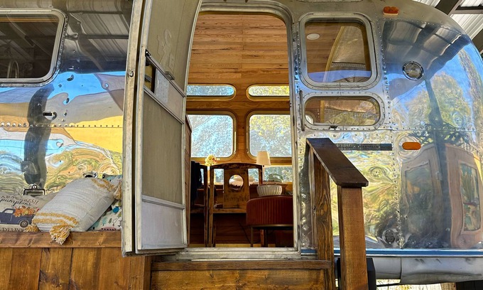 Nesbit Maison | Elvis Themed RV Glamping Farmstay near Graceland with outdoor bath