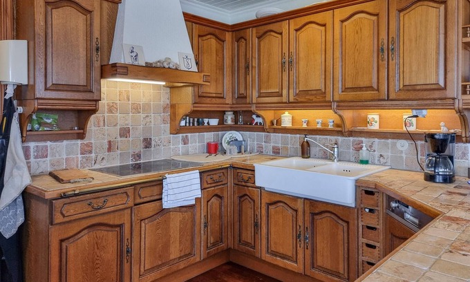 Vastra Frolunda Maison | Enjoy a wonderful view of the archipelago in this comfortable vacation home with sauna.