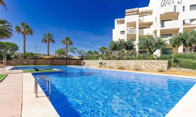 Corvera Appartement | Enjoy peace and relaxation at this golf country club with communal pool.