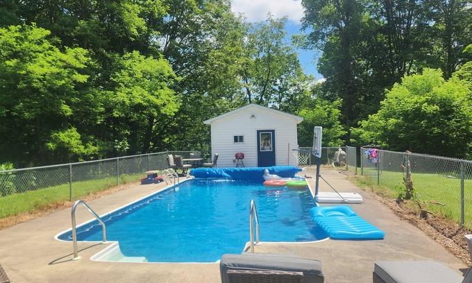 Unadilla Maison | Entire home with private pool and parking near Oneonta.