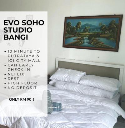 Bangi Sentral Appartement | EVO Soho Bangi Netflix putrajaya early check-in
