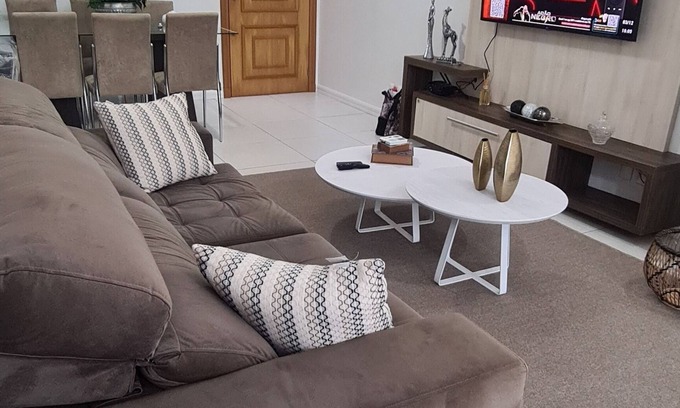Capao da Canoa Appartement | Excellent ajustement de haut niveau grand balcon bâtiment C / piscine et salle de gym à 100m de la mer