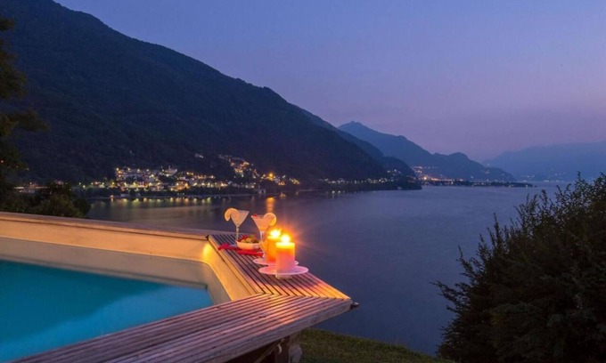 Olgiasca Villa | Exclusive & Private Villa with Heated Jaccizi,Fenced Garden &Ecstatic lake views