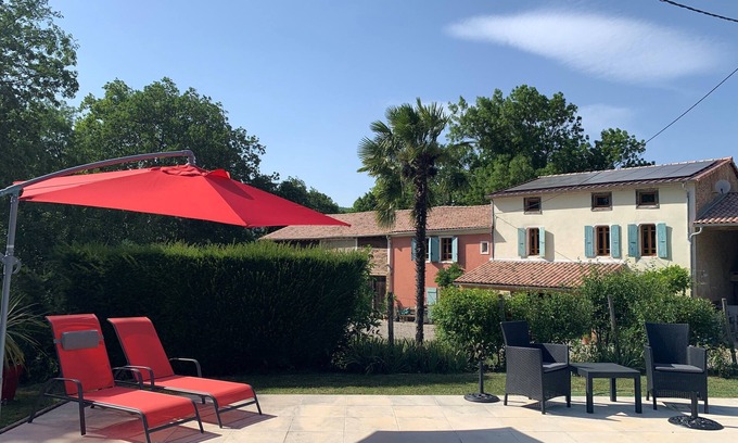 Coutens Autre | Un gite avec usage exclusif dans l'ancienne ferme, avec piscine chauffée privée