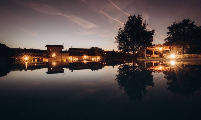 Porrena Villa | Villa avec piscine donnant sur le château de Poppi