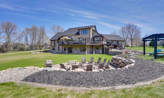 Shakopee Maison | Expansive Retreat on 5 Acres in Shakopee!