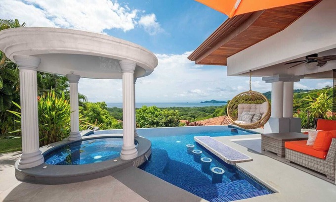 Playa Hermosa Maison | NEW! Elegant Ocean View Home with Private Pool & BBQ in Hermosa Heights