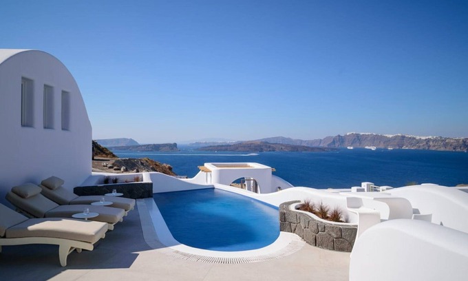 Akrotiri Villa | Exquisite Santorini Villa | Villa Luna | 3 Bedrooms | Breathtaking Sea Views and Private Pool | Akrotiri