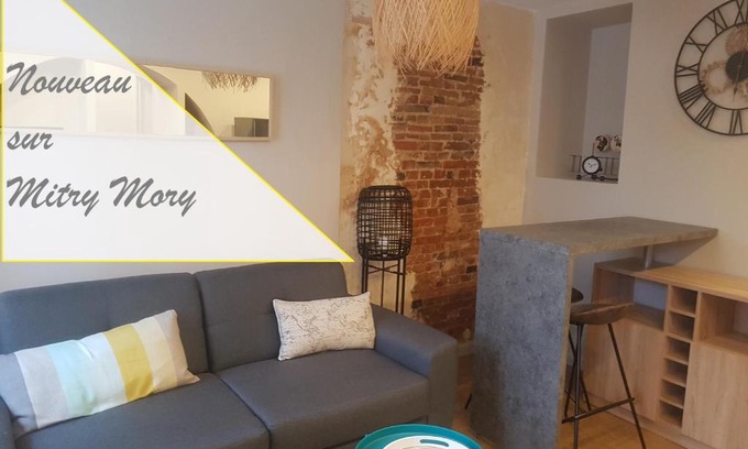 Mitry-Mory Appartement | F2 L'escale Paisible - Villepinte Aéroport CDG - Parc Astérix - Paris
