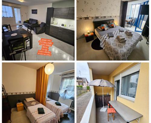 Hericourt Appartement | F3 rez-de-chaussée Centre ville au calme avec Balcon Garage et Netflix