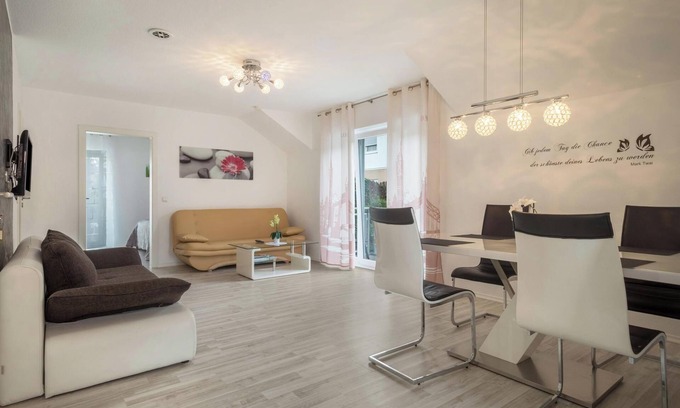 Meersburg Appartement | Appartement familial 2 près de la rive du lac de Constance avec balcon et Wi-Fi