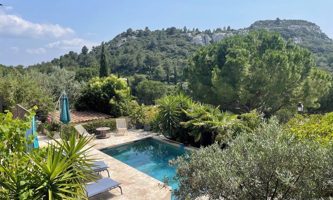 Les Baux-de-Provence Maison | Maison de charme avec piscine privée aux Baux-de-Provence au cœur des Alpilles