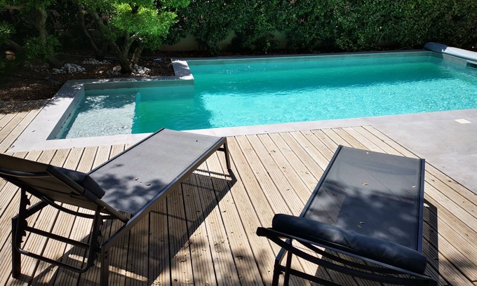 Teyran Maison | Contemporary villa 180m2, 5 bedrooms, swimming pool, 20 minutes from the beaches