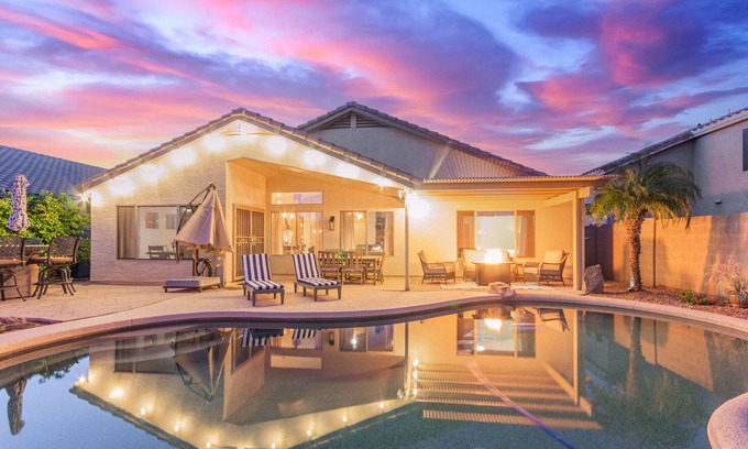 Gilbert Maison | Fantastic Location! Beautiful 4 Beds, Priv Heated Pool half mi to Dwntwn Gilbert