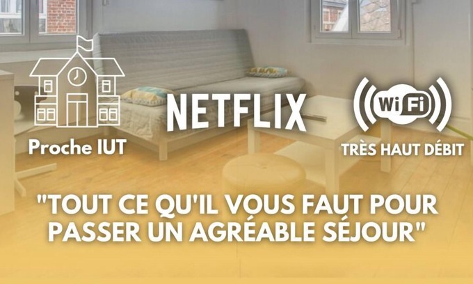 Saint-Quentin Appartement | Faubourg D'isle 4 Studio Cosy Proche Gare IUT