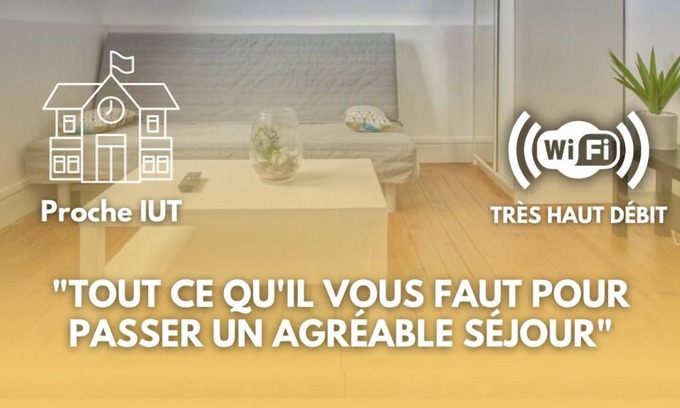 Saint-Quentin Appartement | Faubourg D'isle 6 Studio Cosy Proche Gare IUT