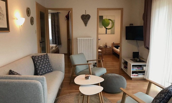 Schwarzenbach Maison | Ferienhaus 17-f im Landhausstil mit Bergblick - Ferienhäuser im Feriendorf Weissensee im Allgäu