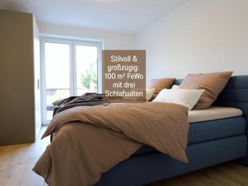 Hockelheim Appartement | Ferienhaus Höckelheim - FeWo Blaue Lagune - neu, modern & geräumig - 100 qm - 3 Schlafzimmer - bis 6 Gäste, Babies reisen gratis - Garten, Grill & Terrasse - Fußbodenheizung - Smart-TV - Küche mit Backofen, Spülmaschine & Toaster - nahe Göttingen