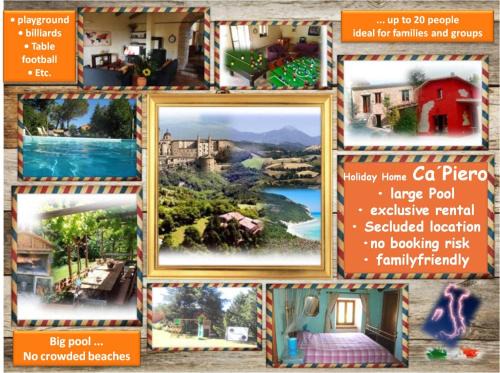 Urbino Maison | Ferienhaus mit Pool bis 20 Personen Casa vacanze con piscina fino a 20 persone