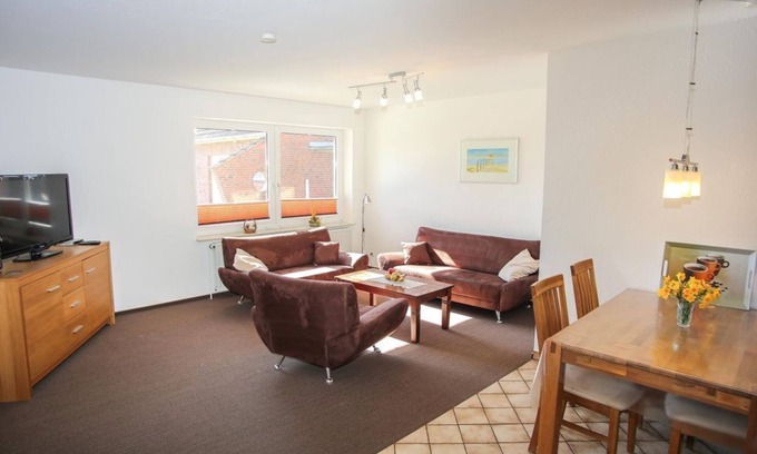 Tumlauer Koog Appartement | Ferienwohnung 1 - Nordisch Nature - Ferienhof am Deich