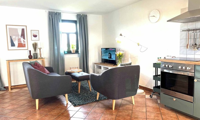 Dargun Appartement | Ferienwohnung Gotland Alte Schule Barlin Mecklenburg Pool
