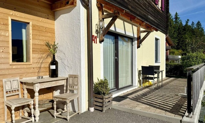 Poellauberg Chalet De Ski | Ferienwohnung in Ruhiger Lage, Garten - 1 SZ - Feriendorf Pöllauberg