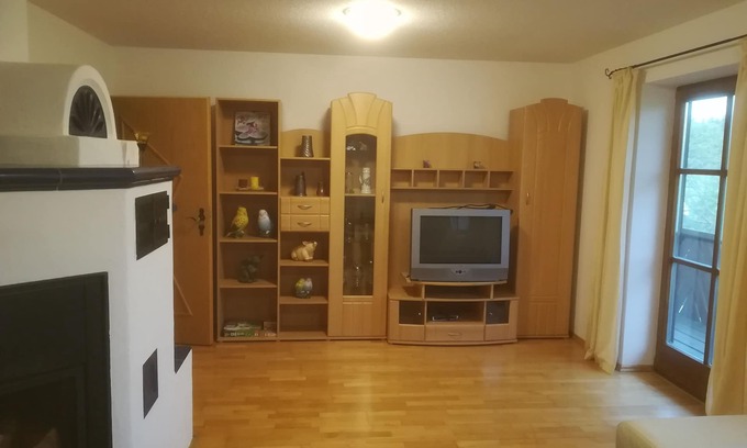 Palling Appartement | Ferienwohnung Moierhof bis 5 Personen mit Balkon, 100m²