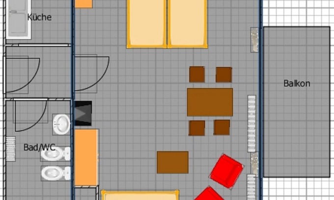 Bad Wildbad Appartement | Ferienwohnung Ost-Seite mit 50qm, 1 Wohn-/Schlafzimmer, für maximal 2 Personen