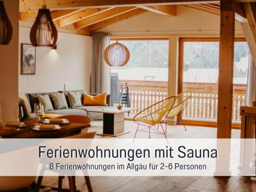 Bad Hindelang Appartement | Ferienwohnungen Scholl - private Sauna oder Infrarotkabine
