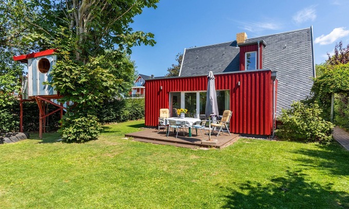 Nienhagen Cabine | Finnhütte mit Kamin und Meerblick - Balkon - Finnhütte mit Kamin & Meerblick - Balkon (5 Pers.+ 1