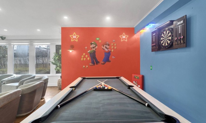 Linden Villa | 🔥 Fire & Fun | Luxe Stay w/ Pool, Hot Tub & Game Room 🎮