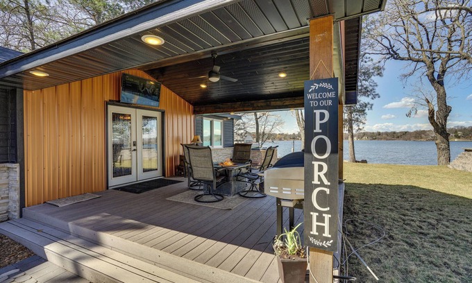 Zimmerman Cabine | Fire Pit + Dock: Lakefront Cabin in Zimmerman!
