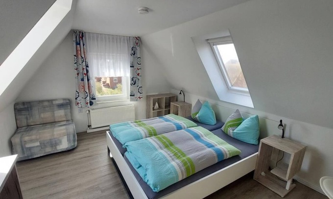 Baltrum Appartement | First floor apartment with stunning panoramic views near the beach