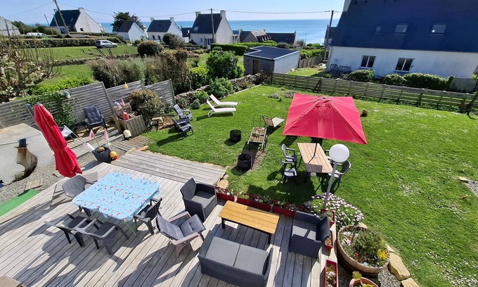 Plozevet Maison | MAISON DE PECHEUR AU CALME A 300 M DE LA MER-BELLE VUE MER- 3 ***- 5 PERS