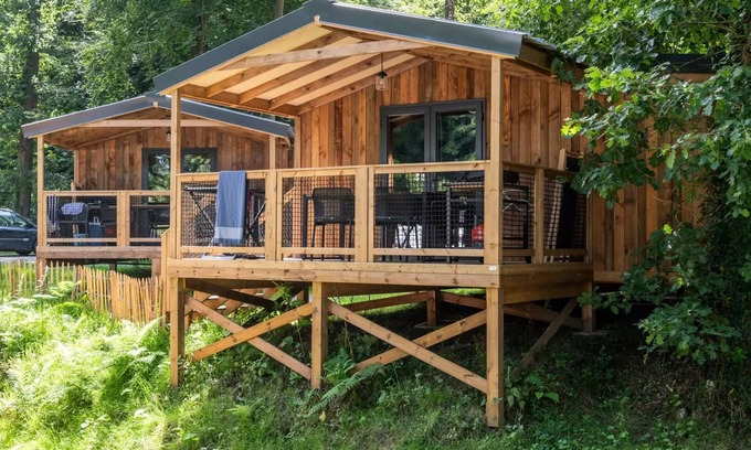 Yport Maison | Lodge VIP Premium 34m² - 2 chambres + TV + draps + serviettes + terrasse couverte de 11m² 5 personnes