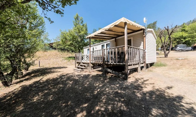 Clamensane Maison | Mobil-home Confort 26m² 2 chambres + terrasse semi-couverte 4 personnes