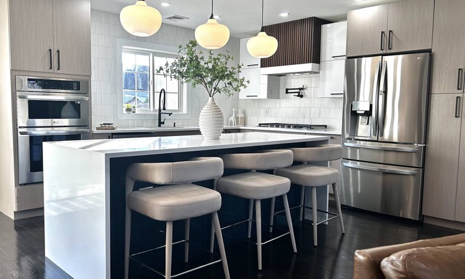 Glen Cove Maison | Four Levels of Family-sized Stylish Living w/ game rm, patio and large backyard