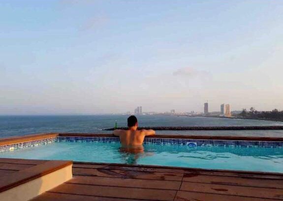 Boca del Rio Appartement | FRENTE PLAYA vista al mar, PISCINA DE USO EXCLUSIVO