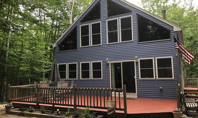 Standish Cottage | Île Frye Sebago Lake Maine Grand chalet propre 8 personnes +