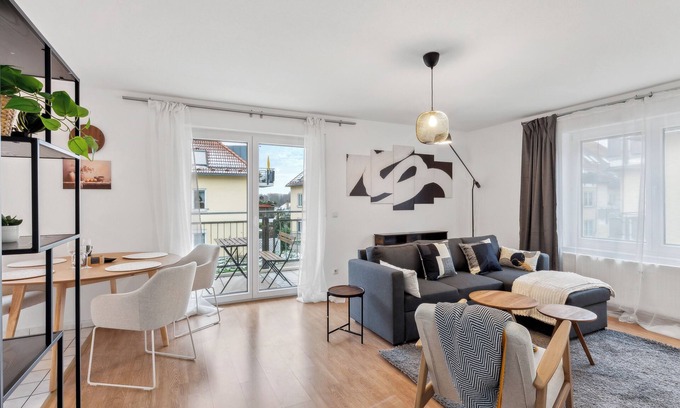 Großwiederitzsch Appartement | Fully equipped Scandi-style oasis of peace in Leipzig North