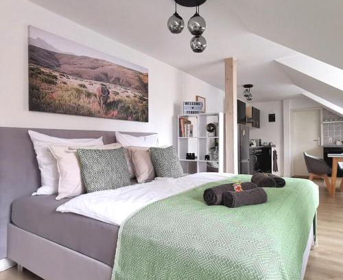 Meissen Appartement | Fynbos Studio DG in der Altstadt, Frauenkirchenblick, Parkplatz