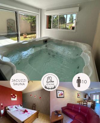 Lafrancaise Maison | Gîte Coccinelle - Sauna,Jacuzzi,Calme